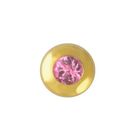 TW53-G: Kreis mit pink Saphir 2,2 mm