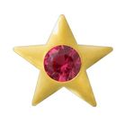 TW28-G: Stern mit pink Saphir 3,4 x 3,4 mm